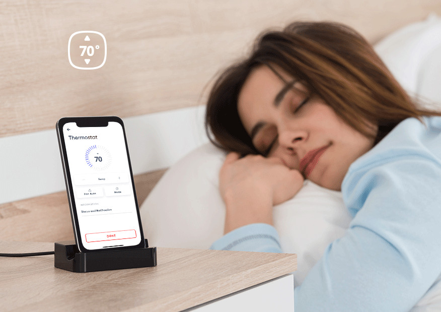 Smart-App-Adjust-Thermostat-in-bed