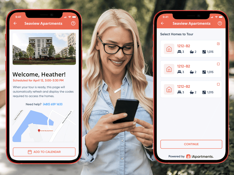 Using-self-guided-apartment-tour-app